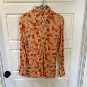 Cool vintage button down small